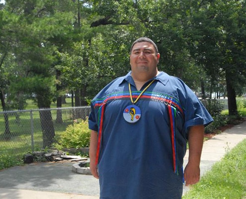 Charles Grolla, a member of the Bois Forte band of Ojibwe,